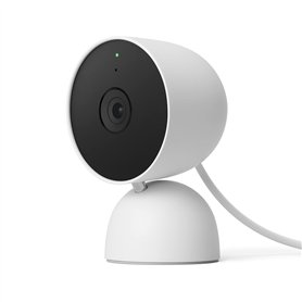 Google Nest Cam Caméra de surveillance d'intérieur avec câble pour la maison - Caméra de surveillance intelligente Neige GJQ9T S