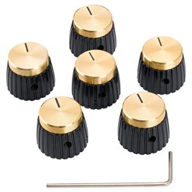 Musiclily Pro Universel Boutons Amplificateur Fixation Latérale Knobs pour Tous Potentiomètres Marshall Ampli