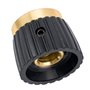 Musiclily Pro Universel Boutons Amplificateur Fixation Latérale Knobs pour Tous Potentiomètres Marshall Ampli, Noir avec Alumini
