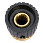 Musiclily Pro Universel Boutons Amplificateur Fixation Latérale Knobs pour Tous Potentiomètres Marshall Ampli, Noir avec Alumini
