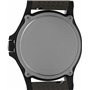 Timex Montre pour Homme Expedition Acadia 40 mm - Bracelet en Silicone Gris Acier, Cadran Vert, boitier Noir TW4B30000