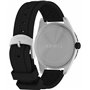 Montre Timex pour Homme Expedition Field Solar 43 mm - Bracelet en Silicone Noir, Cadran Noir, boîtier Acier à placage ionique T
