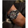 Montre Timex pour Homme Expedition Field Solar 43 mm - Bracelet en Silicone Noir, Cadran Noir, boîtier Acier à placage ionique T