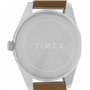 Montre Timex pour homme Expedition Field Solar 43 mm - Bracelet brun clair, cadran noir, boîtier acier à placage ionique TW4B307