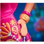 Barbie Poupée Signature Día De Muertos 2023 sous Emballage Deluxe avec Robe Rose À Volants Et Petite Offrande, À Collectionner, 