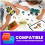 Mega Hot Wheels Monster Trucks Tremplin Osseux Chocs et Fracas Coffret de Construction Contenant 332 pièces et 2 Mini-Figurines 