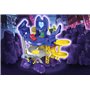 Fisher-Price Coffret Piste de Course Batcave Propulsion et Course Batwheels DC avec Effets sonores et Lumineux, Plusieurs véhicu