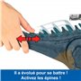 Mattel Jurassic World Carnage Sans Pitié Dinosaure Allosaurus, figurine articulée avec attaque continue par morsures et rugissem
