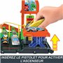 Hot Wheels Let’s Race Netflix - Coffret Super Recharge Station-Service Interactif, avec Chargeur Véhicule Électrique Factice, Éc