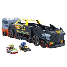 Hot Wheels RacerVerse Batman Évasion Voiture et piste avec véhicule qui se transforme en piste de course 3 voies avec 1 Batman e