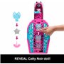 Monster High Monstrueux Secrets Catty Noir Coffret Énigmes à Hauntlywood avec poupée, dressing et plus de 19 surprises glamour, 