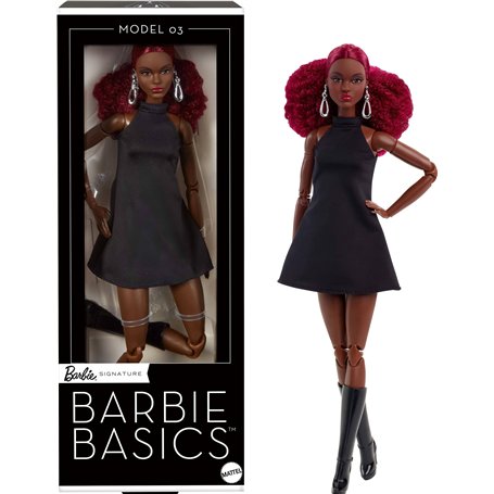 Barbie Barbie Essentiels Poupée de Collection modèle 03 avec Cheveux Roux bouclés