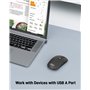 acer Souris sans Fil, 2.4GHz Souris Optique à 4 Boutons Programmables 1600 PPP, Ambidextre et Ergonomique, Connexion ou Récepteu