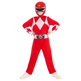 Rubies - HASBRO Power Rangers officiel - Déguisement Power Ranger rouge 7-8 ans