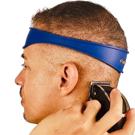 Fade Guide Gabarit de rasage et décolleté | Bande en silicone incurvée | Idéal pour créer des directives de décoloration de la p