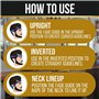 Fade Guide Gabarit de rasage et décolleté | Bande en silicone incurvée | Idéal pour créer des directives de décoloration de la p