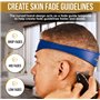 Fade Guide Gabarit de rasage et décolleté | Bande en silicone incurvée | Idéal pour créer des directives de décoloration de la p