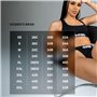 PSD Soutien-gorge de sport Playboy pour femme avec tissu en microfibre respirant, multicolore, Medium
