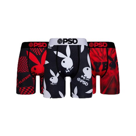 PSD Play Boy Lot de 3 boxers élastiques et respirants pour homme 88 % polyester