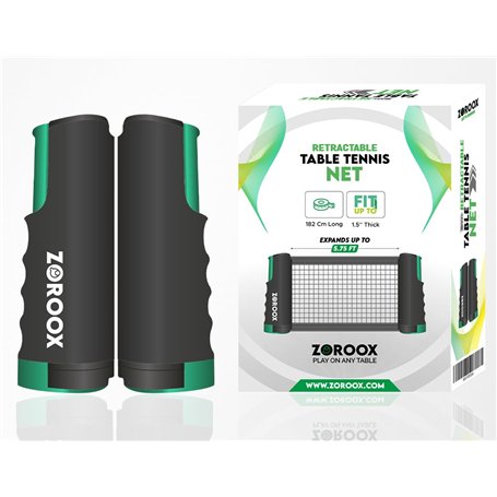 ZOROOX Filet de tennis de table | Portable | Rétractable | Facile à installer et portable pour n'importe quelle table. Facile à
