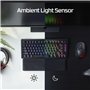 HyperX Alloy Rise 75 Wireless – Clavier de Jeu mécanique 75% remplaçable à Chaud, PC, rétroéclairage jusqu'à 80 Heures, Double s
