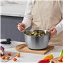VEVOR Essoreuse à Salade en Verre 4,5 L Grande Sécheuse à Légumes à Pression Facile à Une Main, Nettoyant et Séchoir à Laitue av