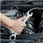 VEVOR Jeu de Clés Mixtes 16 PCs, Clés à Cliquet Métrique 8-24 mm, Ensemble de Clés en Acier Cr-V, avec Support de Rangement, pou