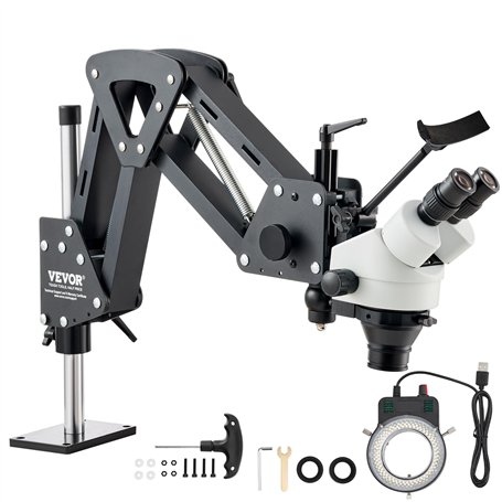 VEVOR Microscope Multidirectionnel Grossissement 7X-45X