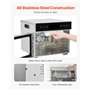 VEVOR Déshydrateur alimentaire, 6 plateaux en acier inox, séchoir électrique aliments 400 W, température réglable, minuterie 24 