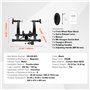 VEVOR Support d'Entraînement pour Vélo, Entraîneur de Vélo Magnétique Stationnaire pour Roues de 66-74 cm, 8 Réglages de Résista
