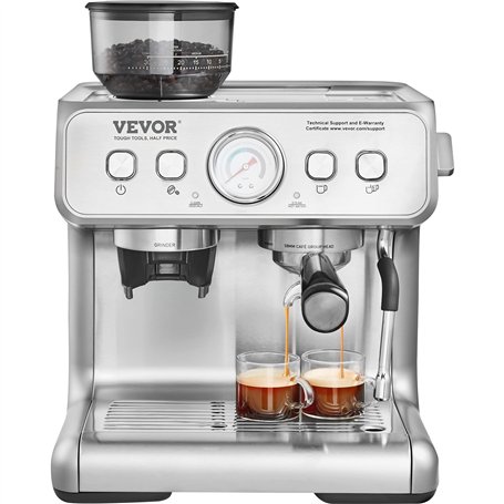 VEVOR Machine à Expresso avec Broyeur