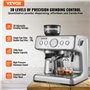 Cafetière Expresso Semi-automatique 15 bars avec Mousseur à Lait