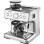 VEVOR Machine à Expresso avec Broyeur, Cafetière Expresso Semi-automatique 15 bars avec Mousseur à Lait, Réservoir d'Eau Amovibl