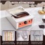 VEVOR Tempéreuse à Chocolat Commerciale 1500 W Bain-Marie Électrique pour Chocolat 2 Cuves de 3,3 L Fondoir à Chocolat Températu