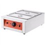 VEVOR Tempéreuse à Chocolat Commerciale 1500 W Bain-Marie Électrique pour Chocolat 2 Cuves de 3,3 L Fondoir à Chocolat Températu