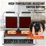 VEVOR Presse à Panini Commercial, Grill Électrique 3600 W en Inox, Double Plaque de Pression, Appareil à Sandwich avec Contrôle 