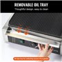 VEVOR Grill Électrique 2200 W, Presse à Panini Commercial en Inox, Appareil à Sandwich avec Contrôle de la Température et Plaque
