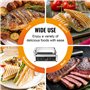 VEVOR Grill Électrique 2200 W, Presse à Panini Commercial en Inox, Appareil à Sandwich avec Contrôle de la Température et Plaque