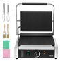 VEVOR Grill Électrique 2200 W, Presse à Panini Commercial en Inox, Appareil à Sandwich avec Contrôle de la Température et Plaque