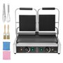 VEVOR Presse Panini Commercial, Grill Électrique 3600 W en Inox, Double Plaque de Pression, Appareil à Sandwich avec Contrôle de
