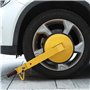 VEVOR Antivol Voiture Universel Lot de 2 Sabots de Roue Antivol 16-38 cm Bloque-Roue en Acier Q235 Grande Ventouse 30 cm 4 Clés 