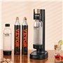 VEVOR Machine à eau gazeuse pour gazéification, machine à eau pétillante et soda avec 2 bouteilles PET de 1 L sans BPA, 2 cylind