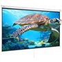 VEVOR Écran de Projection Enroulable Manuel 100 Pouces 16:9 HD 4K Toile de Vidéoprojecteur Anti-Plis Grand Angle de Vision Monta