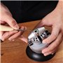 VEVOR Boulet de Graveur 78 mm Étau de Gravure Base Rotative à 360° Étau à Boule Mâchoire Réglable avec 30 Accessoires Outil de R