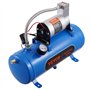VEVOR Compresseur d'air pour Kit de Klaxon Pompe à Air avec Réservoir 6 L 90-120 psi pour Gonflage des Pneus Matelas Pneumatique