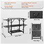 VEVOR Cuisine de Camping 126 x 46 x 81 cm Table de Camping Pliable Structure en Alu avec 4 Tables d'Appoint Meuble de Cuisine av