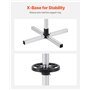 VEVOR Support de Rangement pour Pneus Capacité 4 Pneus, Rack à Pneus en Acier Robuste, Étagère de Stockage de Pneus jusqu'à 225 