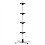 VEVOR Support de Rangement pour Pneus Capacité 4 Pneus, Rack à Pneus en Acier Robuste, Étagère de Stockage de Pneus jusqu'à 225 