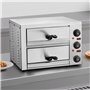 VEVOR Four à Pizza de Comptoir, Four Électrique 12 po 1700 W, avec Contrôle de la Température et Minuterie 0-120 min, Plateau à 