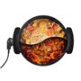 VEVOR Appareil à Fondue Chinoise Shabu Shabu 5 L, Marmite Électrique 1360 W, avec Séparateur Double Saveur et Couvercle en Verre